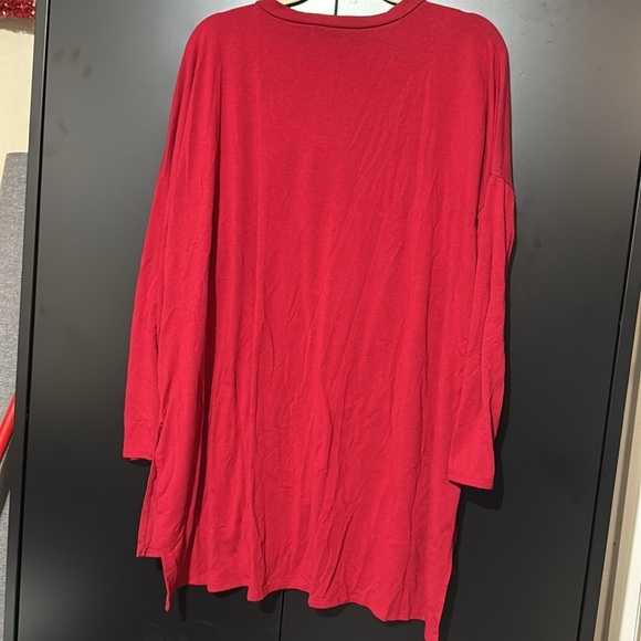 Zenana | Maroon | V-Neck Tunic style long sleeve | Size XL | Women’s - Picture 4 of 4
